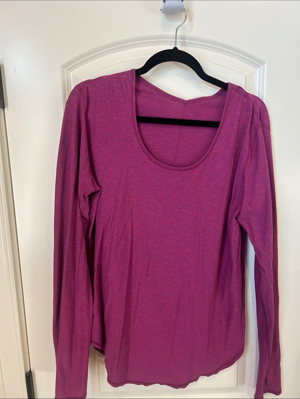Lululemon Women’s Long Sleeve Scoop Neck Top - Magenta